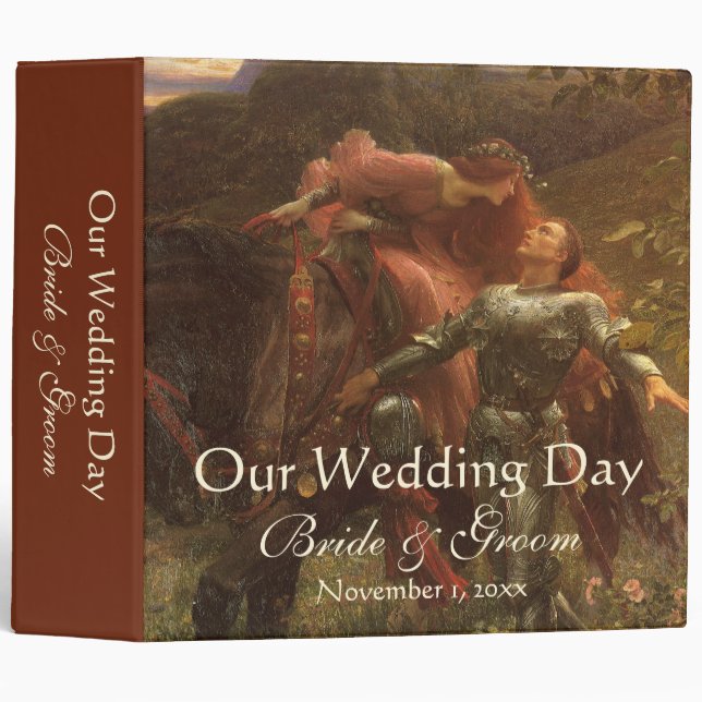 La Belle Dame sans Merci by Frank Dicksee Wedding Binder (Front/Spine)