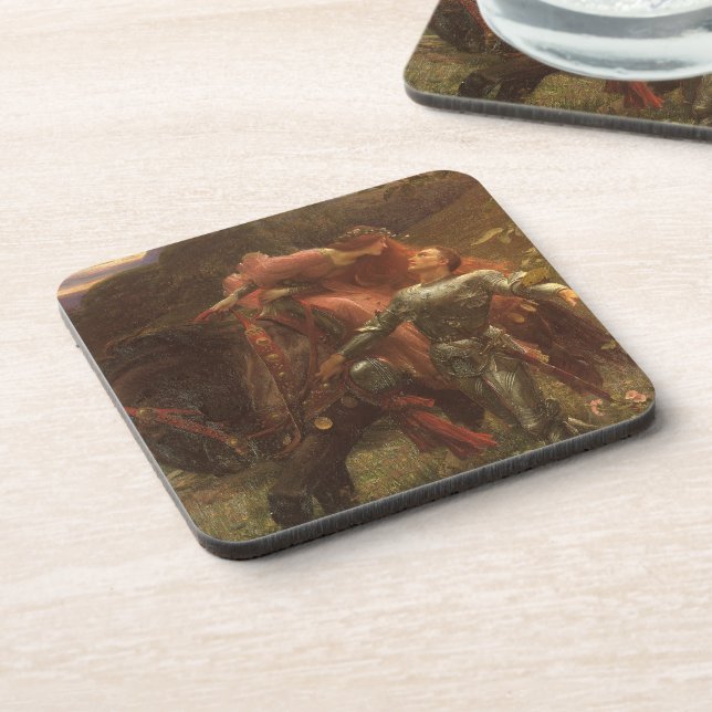 La Belle Dame sans Merci by Sir Frank Dicksee Coaster (Left Side)
