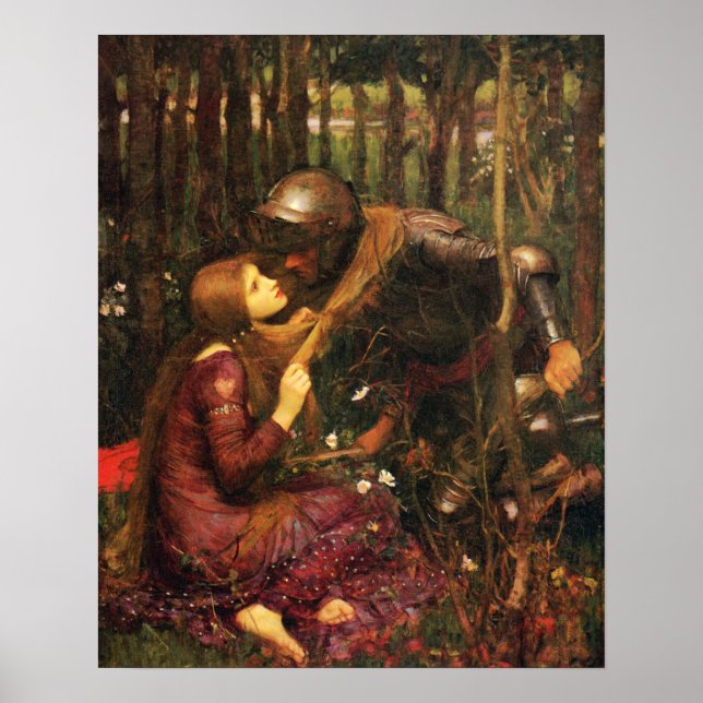 La Belle Dame sans Merci - John William Waterhouse Poster (Front)