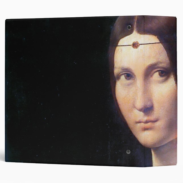 La Belle Ferronniere, Leonardo da Vinci Binder (Back/Spine)