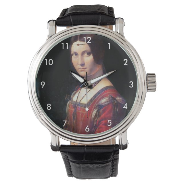 La Belle Ferronniere, Leonardo da Vinci Watch (Front)