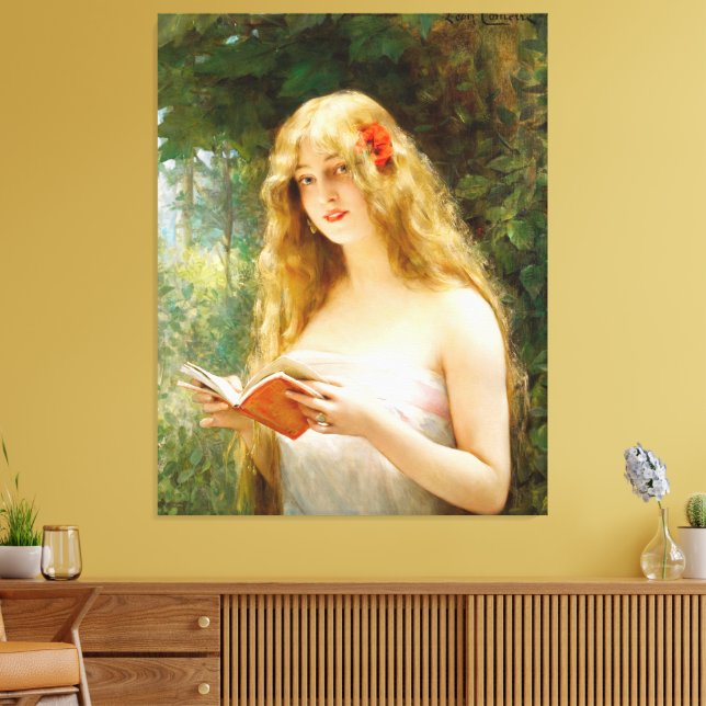  La Belle Liseuse Canvas Print (Insitu(LivingRoom))