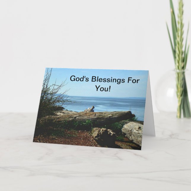 La bénédiction de Dieu pour vous !  Carte de (Devant)