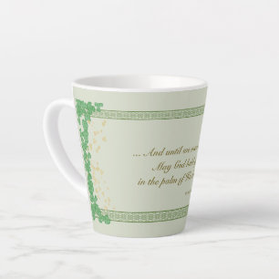 La bénédiction irlandaise Latte Mug Palm de son sh