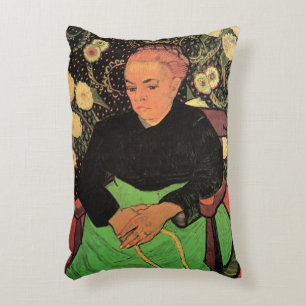 La Berceuse (Augustine Roulin) by Vincent van Gogh Accent Pillow
