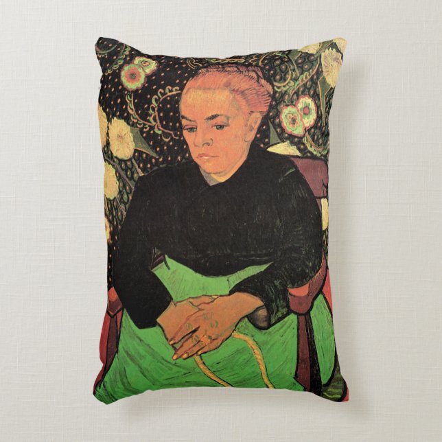 La Berceuse (Augustine Roulin) by Vincent van Gogh Accent Pillow (Front(Vertical))