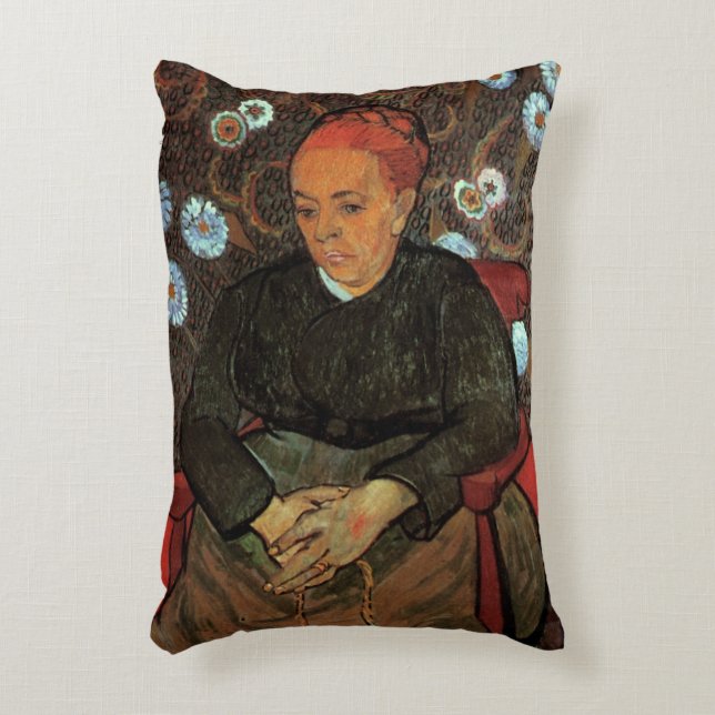 La Berceuse (Augustine Roulin) by Vincent van Gogh Accent Pillow (Front(Vertical))