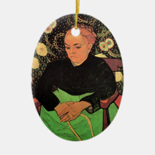 La Berceuse (Augustine Roulin) by Vincent van Gogh Ceramic Ornament