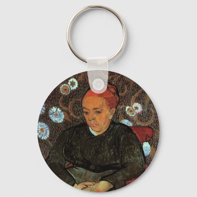 La Berceuse (Augustine Roulin) by Vincent van Gogh Keychain (Front)
