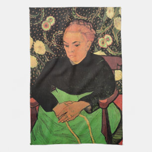 La Berceuse (Augustine Roulin) by Vincent van Gogh Kitchen Towel