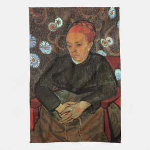 La Berceuse (Augustine Roulin) by Vincent van Gogh Kitchen Towel