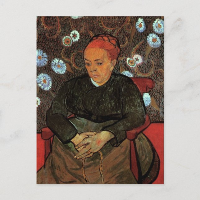 La Berceuse (Augustine Roulin) by Vincent van Gogh Postcard (Front)