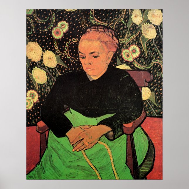 La Berceuse (Augustine Roulin) by Vincent van Gogh Poster (Front)