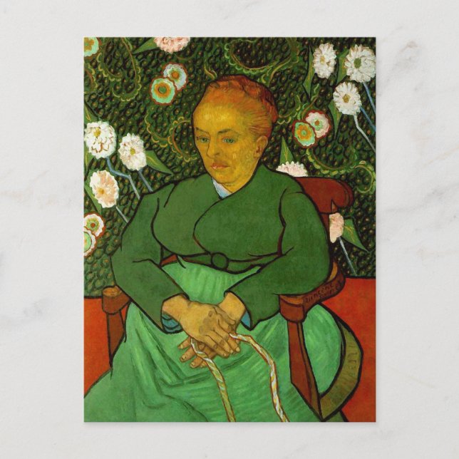 La Berceuse (Augustine Roulin), Vincent van Gogh Postcard (Front)