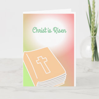 La bible croisée le Christ de carte de voeux est