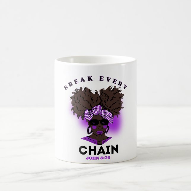 La Bible Verse Café Mug Pour Les Femmes Noires (Centre)