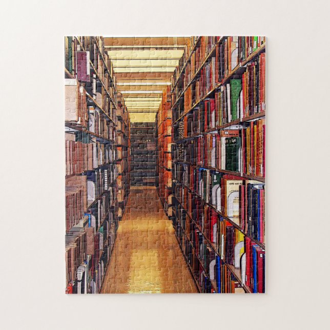 La bibliothèque réserve le puzzle (Vertical)