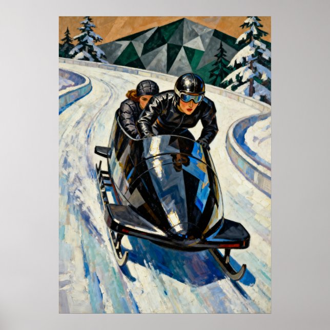 LA BOBEUSE (The Bobsledder) V2 Poster (Front)