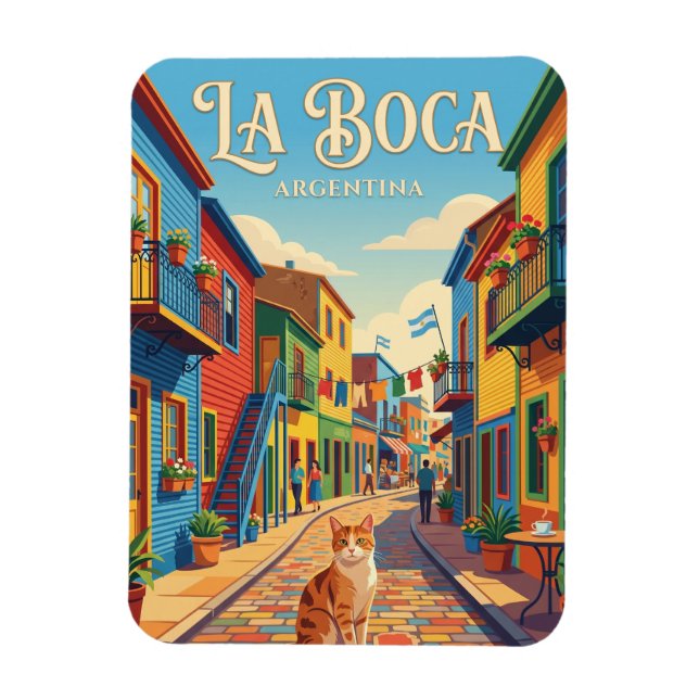 La Boca, Buenos Aires Argentina Magnet (Vertical)