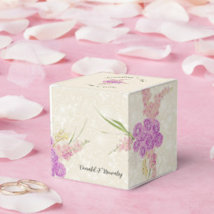 La Boca Golden sheer bow Bouquet Garden Favor Box