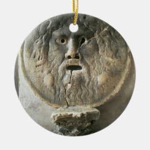 La Bocca di Verita (The Mouth of Truth) (photo) Ceramic Ornament