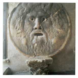 La Bocca di Verita (The Mouth of Truth) (photo) Tile