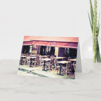 La Boheme Paris Cafe Note Card