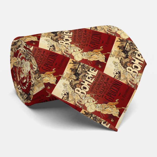 La Bohème - vintage 1896 poster Tie (Rolled)
