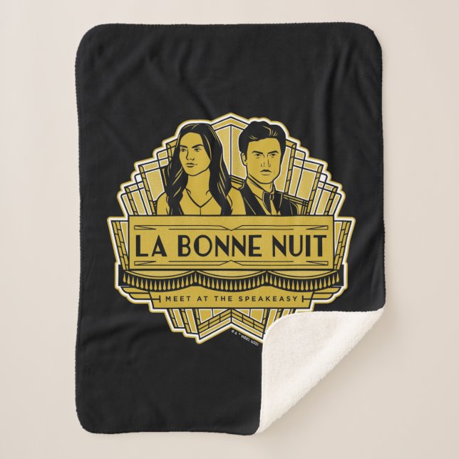 La Bonne Nuit - Meet At The Speakeasy Sherpa Blanket (Front)