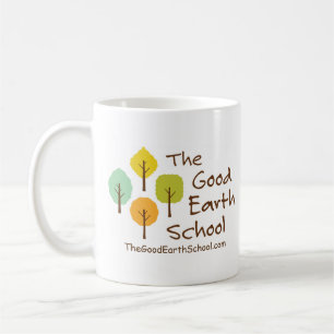 La bonne tasse de café d'école de la terre