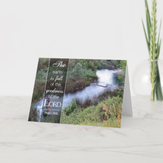 La bonté du Seigneur - Carte de verset biblique