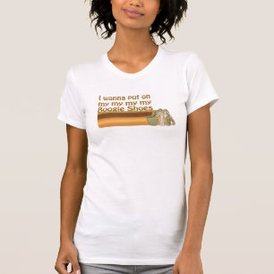 La boogie chausse le T-shirt de cru de disco