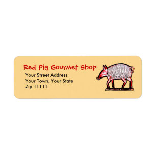 La boucherie rouge de porc, gril, gourmet