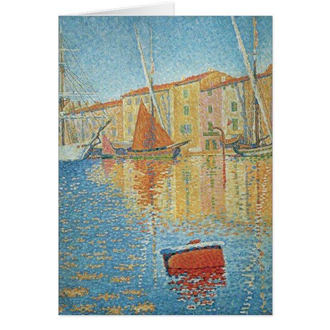 La Bouée Rouge par Paul Signac, Pointillisme Vinta (Devant)