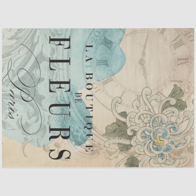 La Boutique Floral Decoupage Sheet (Front)