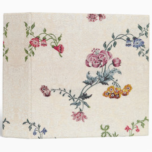 La broderie vintage fleurit le classeur floral