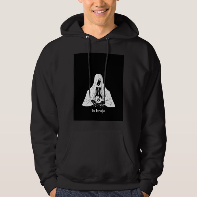 LA BRUJA SWEAT - SHIRT À CAPUCHE...| Sombre et mys (Devant)