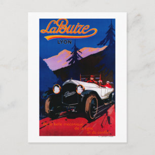 La Buize Lyon Vintage PosterEurope Postcard