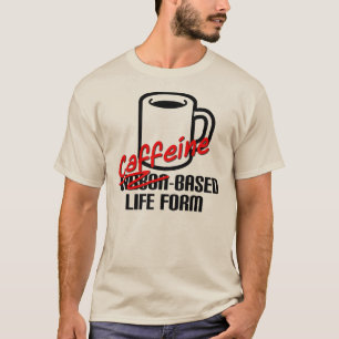 La caféine a basé le T-shirt drôle de café de