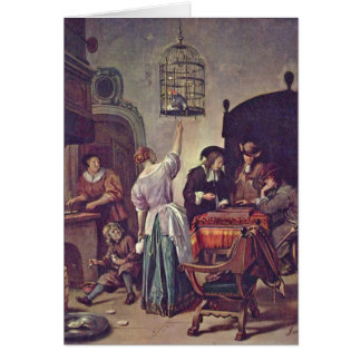 La cage avant janvier Steen de perroquet