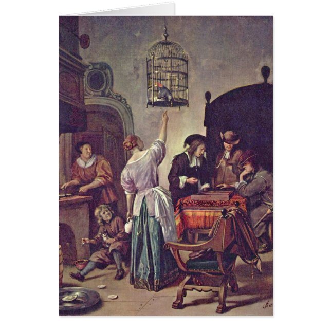 La cage avant janvier Steen de perroquet (Devant)
