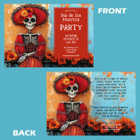 💀 La Calavera in hat with flowers