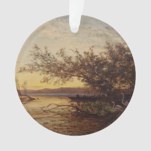 La Camargue, Coucher De Soleil - Félix Ziem