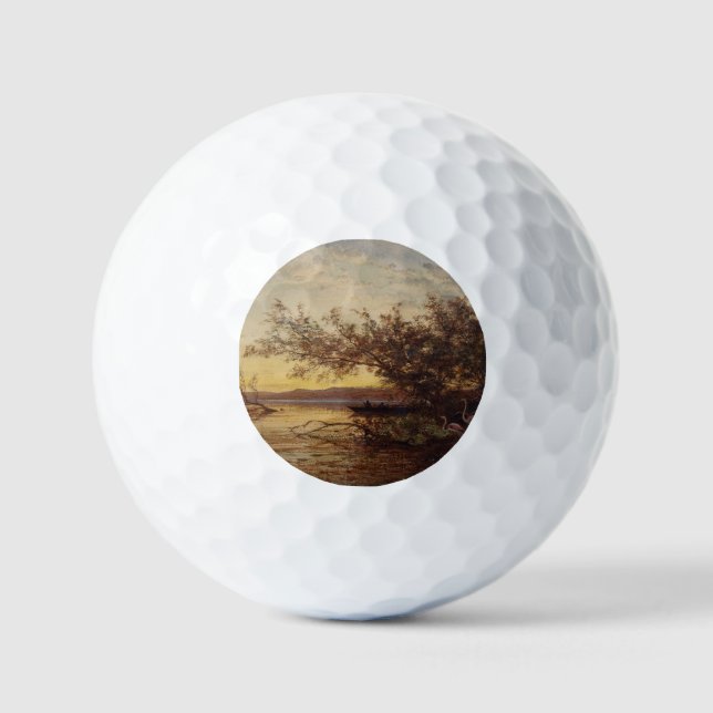 La Camargue, Coucher De Soleil – Félix Ziem Golf Balls (Front)