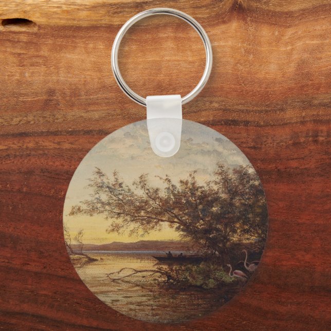 La Camargue, Coucher De Soleil – Félix Ziem Keychain (Front)