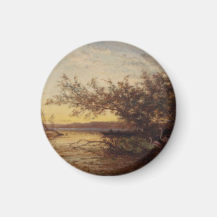 La Camargue, Coucher De Soleil – Félix Ziem Magnet