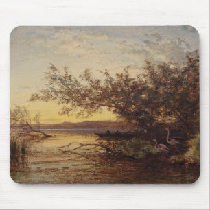 La Camargue, Coucher De Soleil – Félix Ziem Mouse Pad