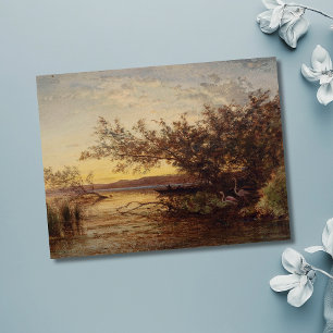 La Camargue, Coucher De Soleil – Félix Ziem Postcard