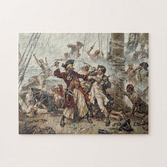 La capture de Barbe Noire Le Puzzle Pirate (Horizontal)