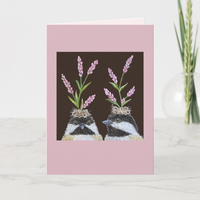 La carte Chickadee Sisters (Devant)